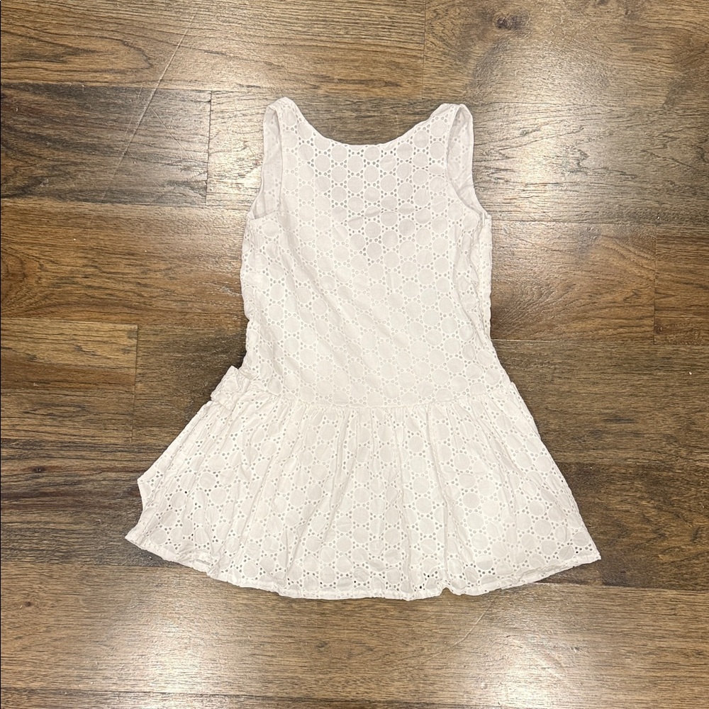 Lili Gaufrette White Eyelet Casual Dress